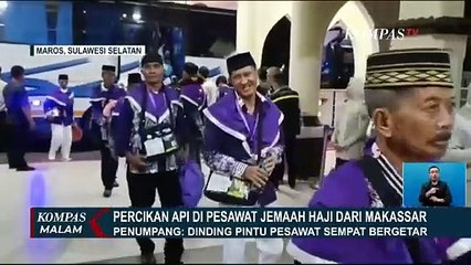 Detik-detik Muncul Percikan Api di Pesawat Garuda Jemaah Haji dari Makassar