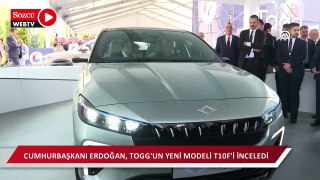 Cumhurbaşkanı Erdoğan, Togg'un yeni modeli T10F'i inceledi