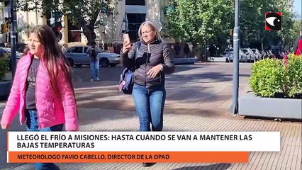 Llegó el frío a Misiones: hasta cuándo se van a mantener las bajas temperaturas