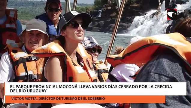 El parque provincial Moconá lleva varios días cerrado por la crecida del Río Uruguay