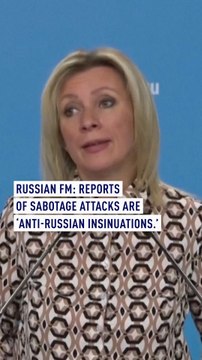 Russian FM: Reports of sabotage attacks are ‘anti-Russian insinuations.’