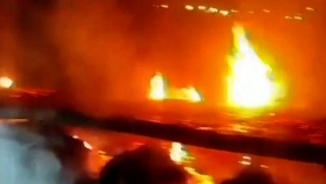 Gaza aid trucks destroyed by fire in Israeli-occupied West Bank