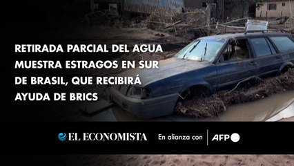 Retirada parcial del agua muestra estragos en sur de Brasil, que recibirá ayuda de BRICS