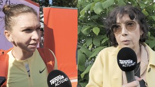 Tennis - Paris - Trophée Clarins 2024 - Simona Halep et Virginia Ruzici à Paris : 