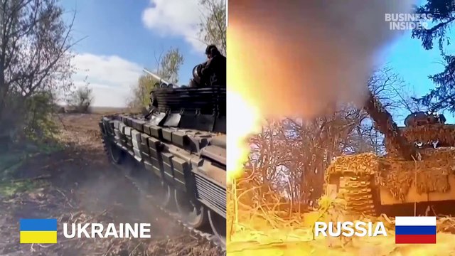 Russian vs. Western-made tanks in the Ukraine war