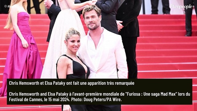 PHOTOS Chris Hemsworth et Elsa Pataky, couple superstar à Cannes : l'acteur bouscule le protocole, un écart largement pardonné