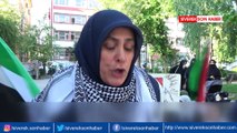 Siverekli ev hanımlar Refah saldırısının durması için oturma eylemi yaptı