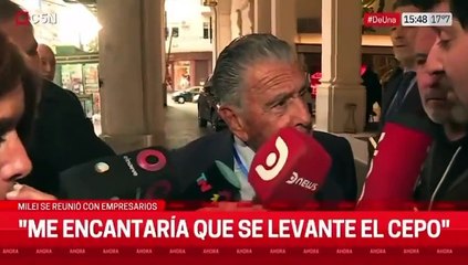 Eduardo Eurnekián le respondió a Javier Milei luego de que el presidente les pidiera a los empresarios que "inviertan".