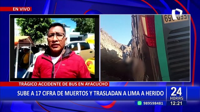 Tragedia en Ayacucho: aumentan a 17 fallecidos por accidente en bus
