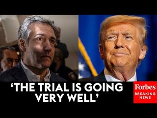 Trump Reacts After Michael Cohen Testimony In NYC Hush Money Trial