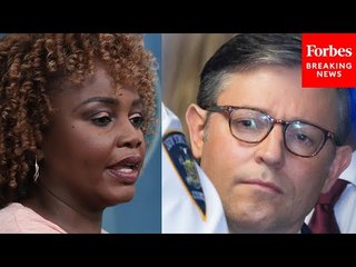 BREAKING NEWS: KJP Asked Point Blank About Speaker Johnson Attending Trump's NYC Hush Money Trial