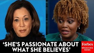 JUST IN: Karine Jean-Pierre Asked Point Blank About VP Kamala Harris Dropping The F-Bomb