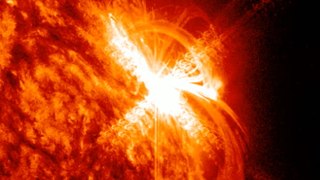 Sun Eruption With Powerful X2-Class Flare Footage