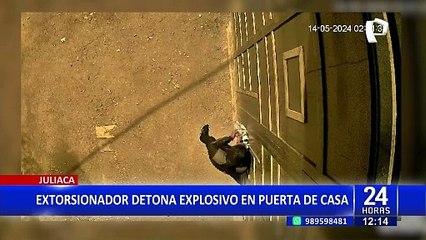 Juliaca: detonan explosivo en puerta de vivienda