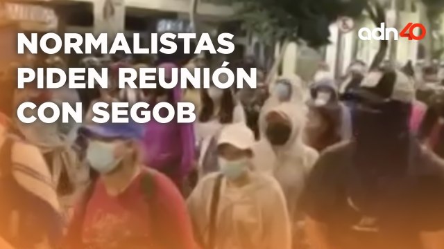 Normalistas se manifestaron en Avenida Bucareli pidiendo una reunión con SEGOB