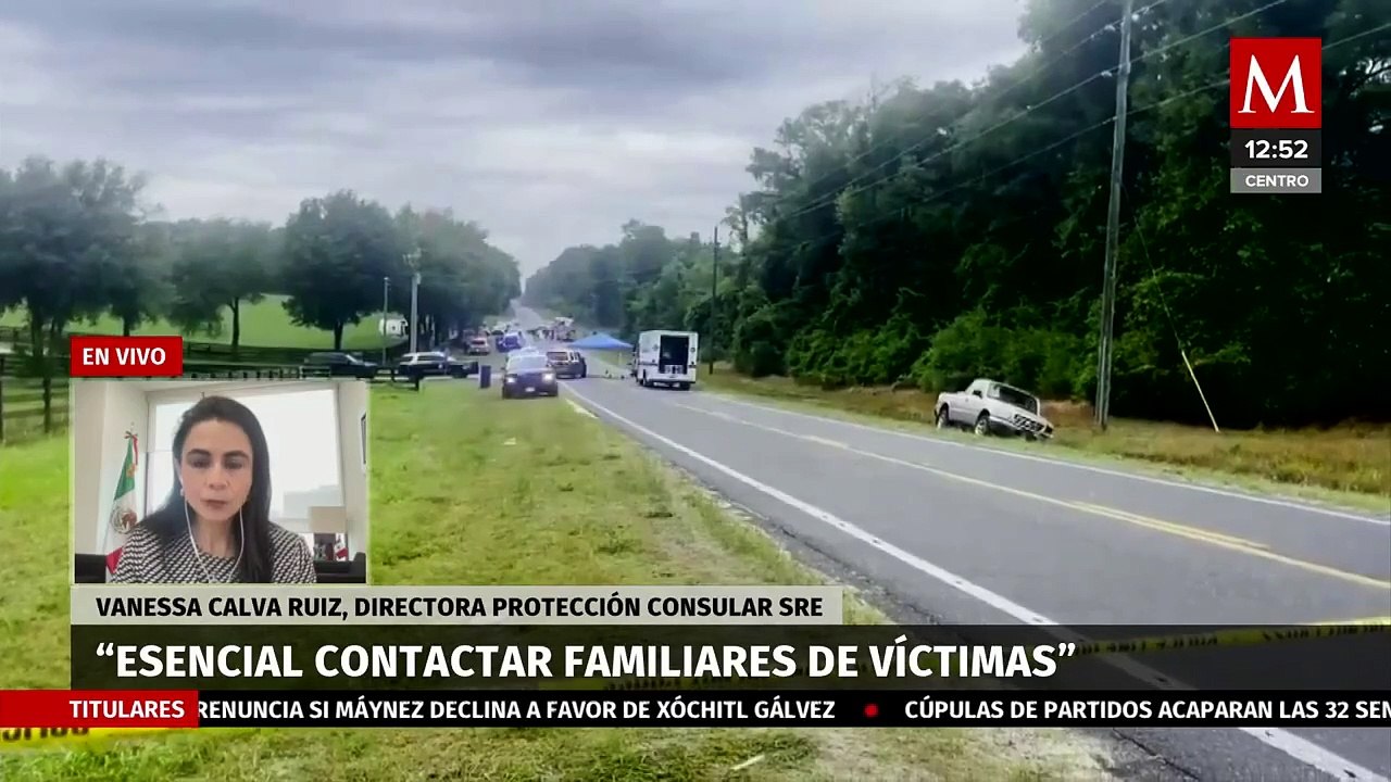 SRE se mantiene en contacto con afectados por accidente de autobús en Florida