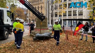 Statue of controversial Tasmanian colonial premier toppled