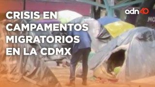 Crisis de migrantes en la Ciudad de México los campamentos instalados son un problema de salud