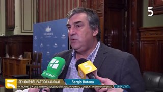 El senador nacionalista Sergio Botana argumentó la necesidad de garantizar la viabilidad de los medios de comunicación y la libertad de expresión