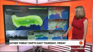 A new severe storm threat develops for the central US
