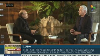El Presidente de Cuba denuncia el bloqueo impuesto por EE.UU.