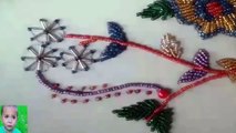beads work|beaded embroidery flower tutorial