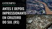 Município no Vale do Rio Taquari fica arrasado por enchentes; cresce para 149 número mortos RS