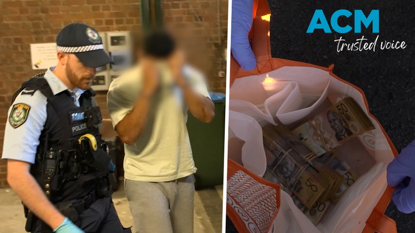 An NRL player has been arrested during a training session as NSW police raided alleged major drug traffickers and froze $10 million in assets over a suspected narcotics supply scheme.
