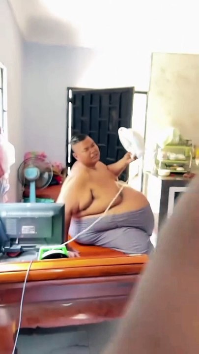 a giant human with a sur-growing body
