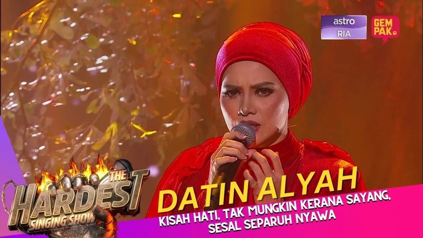 ALAMI MASALAH TEKNIKAL, DATIN ALYAH TETAP TENANG | THE HARDEST SINGING SHOW