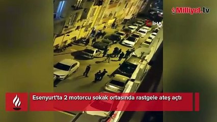 Esenyurt'ta 2 motorcu terör estirdi! Evlere ve arabalara ateş açtılar