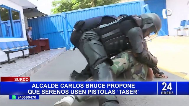 Surco propone al Congreso uso de pistola eléctrica para combatir inseguridad ciudadana