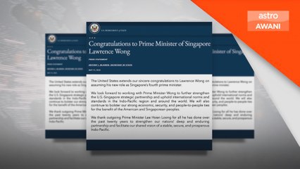Pemimpin dunia ucap tahniah kepada Lawrence Wong