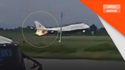 Pesawat Garuda lakukan pendaratan kecemasan selepas enjin terbakar