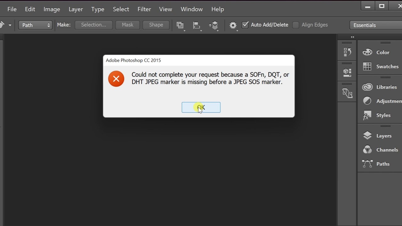 How to Fix Image Opening Error 