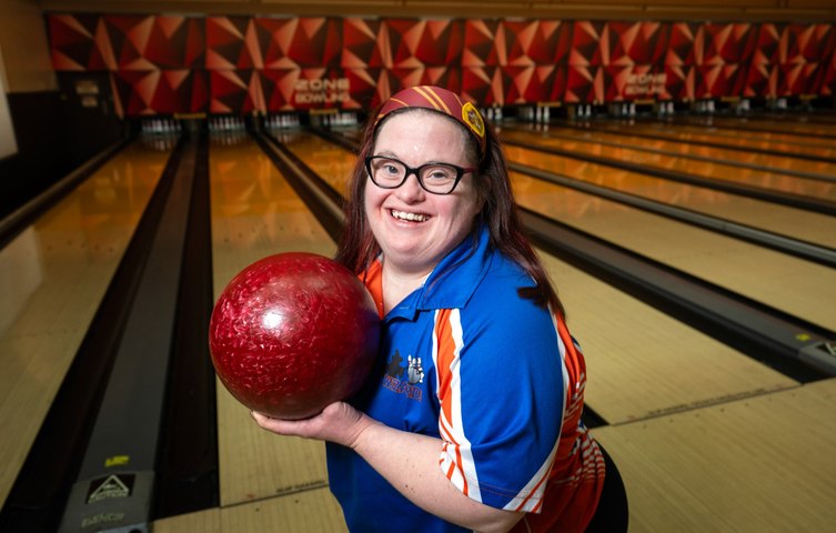 Haylee Richards, a Canberra woman with Down syndrome will be representing the ACT in ten-pin bowling