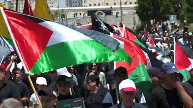 One man killed in clash with Israeli troops during 'Nakba Day' commemorations in the West Bank