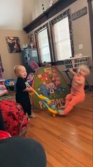 Babies Fight Over Toys __ ViralHog (1080p)