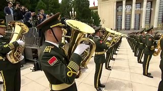 Putin, Xi, visita à China, honras militares