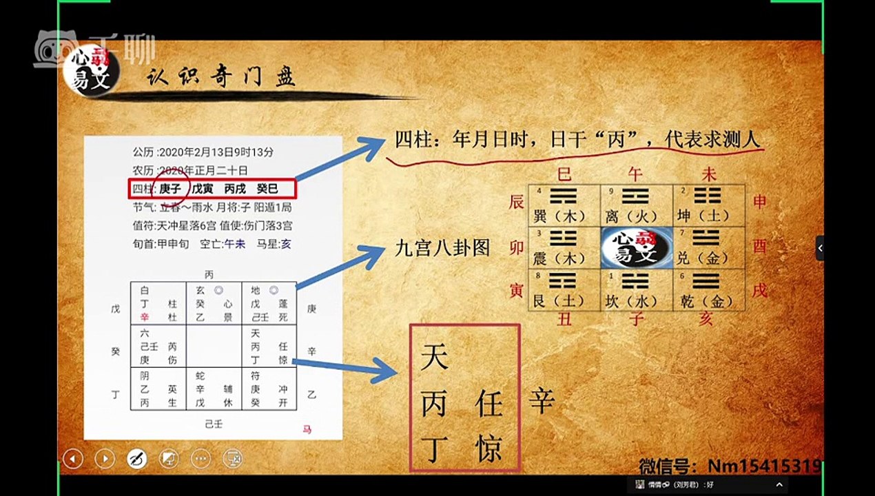 心骉易文道家奇门遁甲2021专业直播课 第01集 认识奇门盘 #中华易学 #奇门遁甲 #道家奇门 #周易