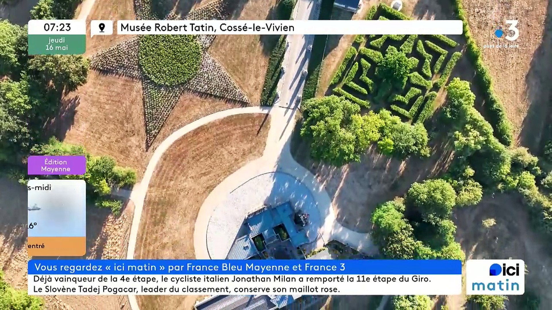 16/05/2024 - Le 6/9 de France Bleu Mayenne en vidéo