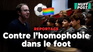 Contre l’homophobie dans le foot, il met les jeunes joueurs face à leurs contradictions