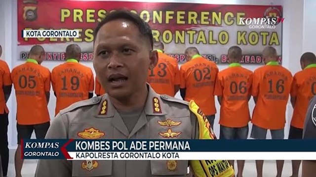 Polresta Gorontalo Kota Ringkus 12 Tersangka Penikaman di Andalas