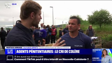 Devant le centre pénitentiaire de Valence, la mobilisation des agents continue ce jeudi