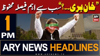 ARY News 1 PM Headlines 16th May 2024 | Khan vs Qazi Faiz