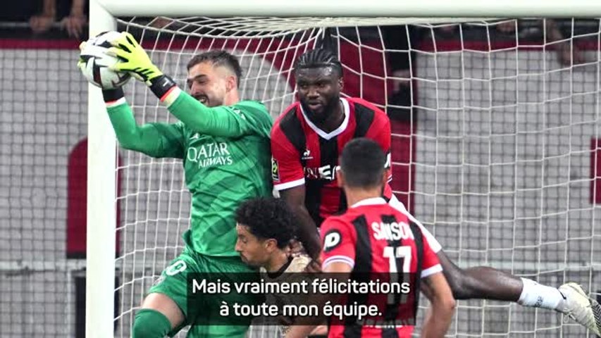 PSG : Arnau Tenas sur Yoram Zague - 