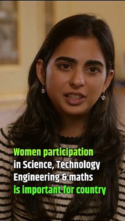 Isha Ambani's vision for a digital India is one where women are equal leaders and innovators