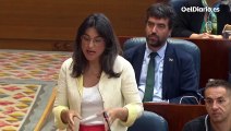 Ayuso acusa a la portavoz de Más Madrid de “querer reventar” todo lo que haga la Comunidad de Madrid “por envidia, sectarismo y política”.