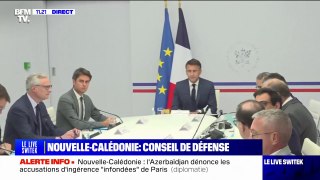 Nouvelle-Calédonie: le conseil de défense et de sécurité nationale présidé par Emmanuel Macron a débuté