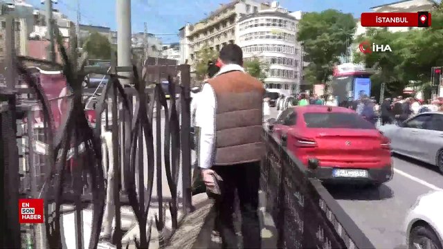 Karaköy-Kabataş tramvay hattında dilenci operasyonu